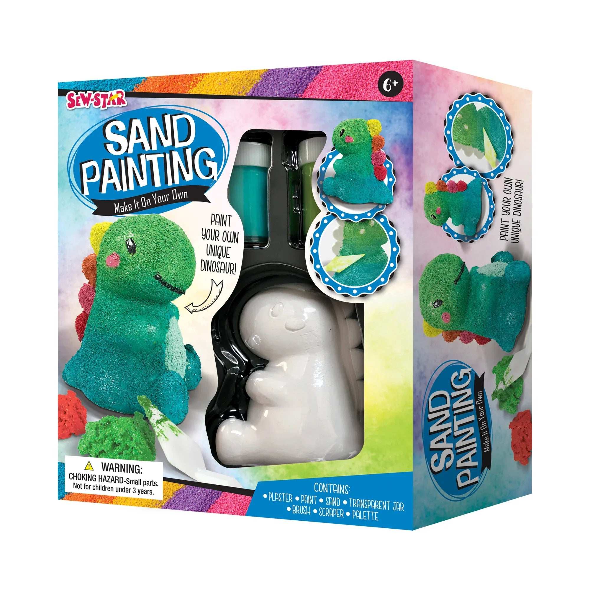 Sew Star Sand Painting-Dino for kids in Kuwait